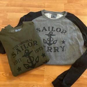 Mens Sailor Jerry Crewneck Sweaters size X-Large